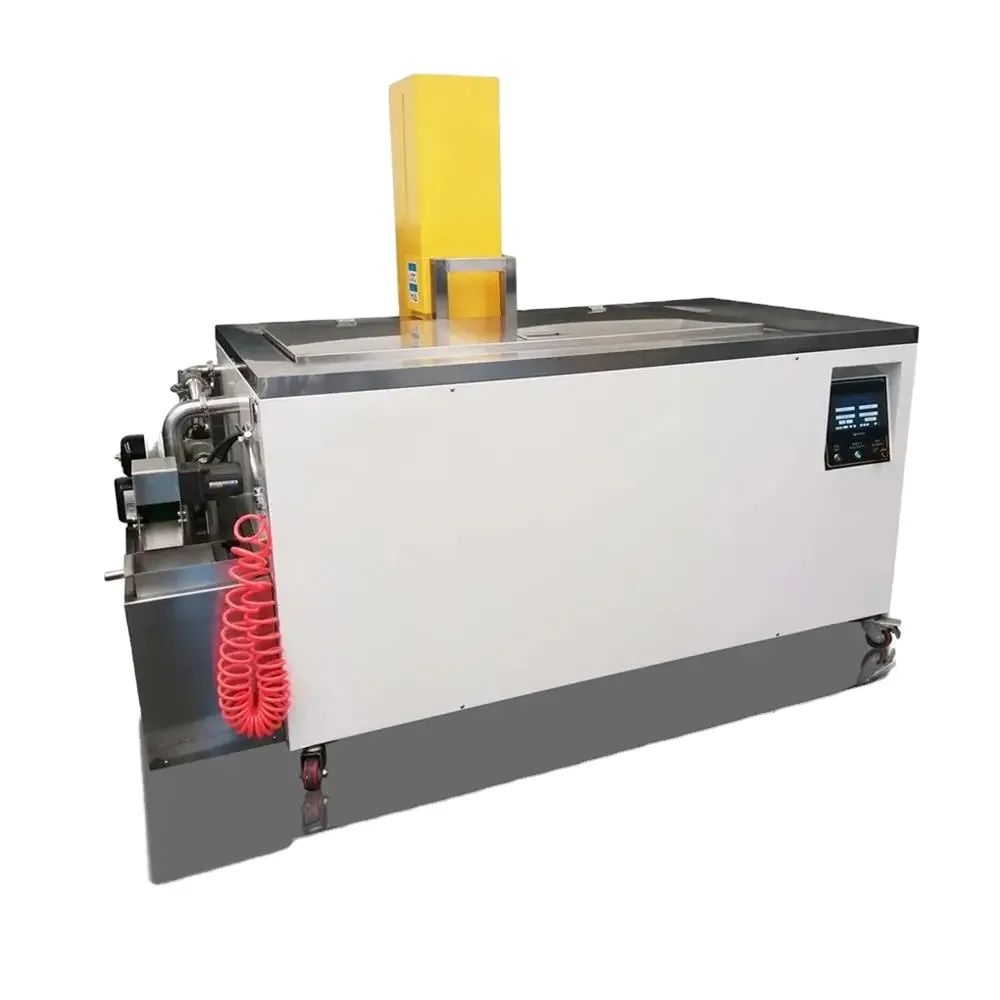 CE PLC Control Engine Parts Dynamic Ultrasonic Cleaner with Oil Skimmer +Lifting Platform 896 L