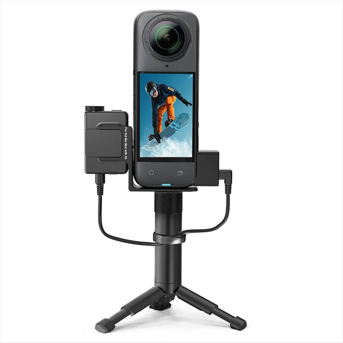 T28C Cold Shoe Mount for Insta360 X5 for DJI Mic Mini Audio Accessories for Action Cameras Enhances Audio Capture