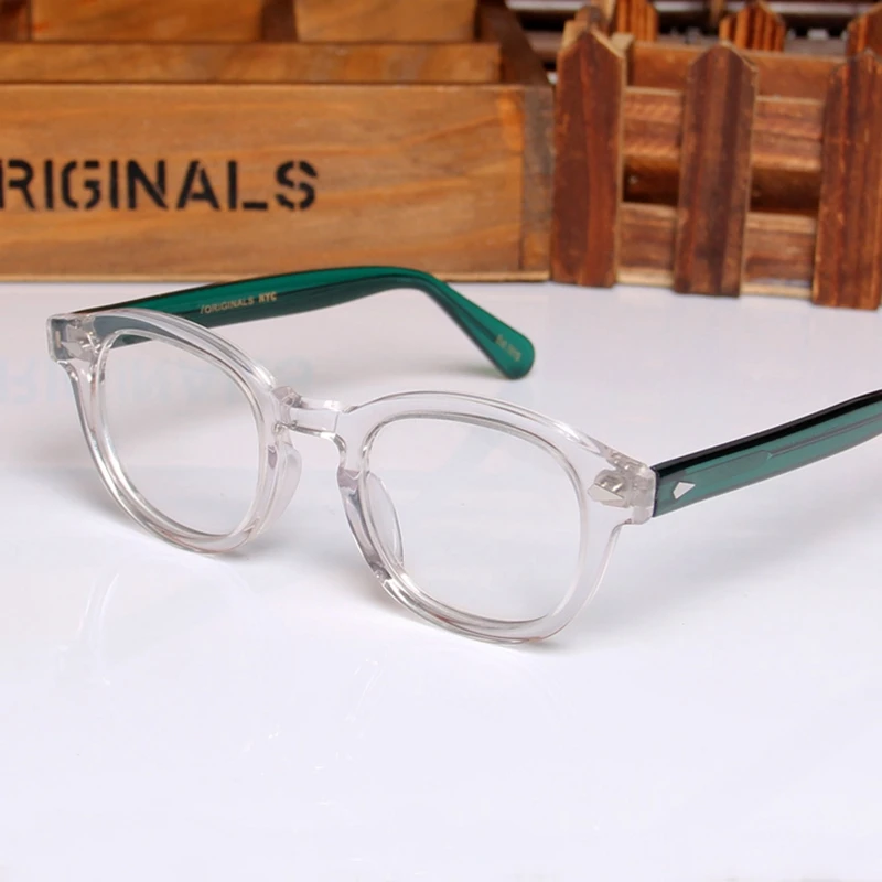 

Johnny Depp Lemtosh Eyeglasses Frame Men Women Optical Glasses Computer Goggles Clear Lens Luxury Brand Vintage Acetate News