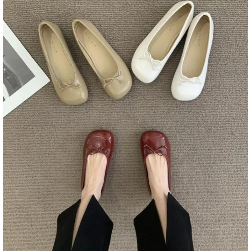 

New Style Fashion Women's Summer Flats Round Head Woven Fabric Fashion Flat Loafers Spring and Fall Casual Shoes Zapatos Mujer