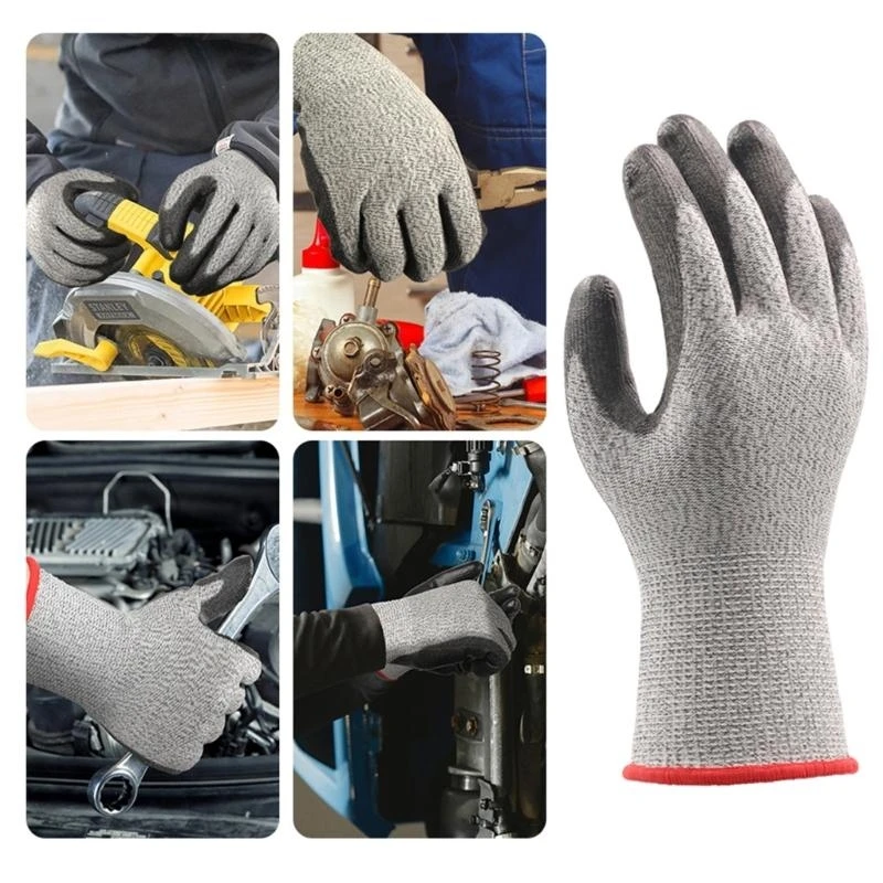  Breathable Nonslip Safety Gloves For Construction Workers Handling Oily Surfaces
