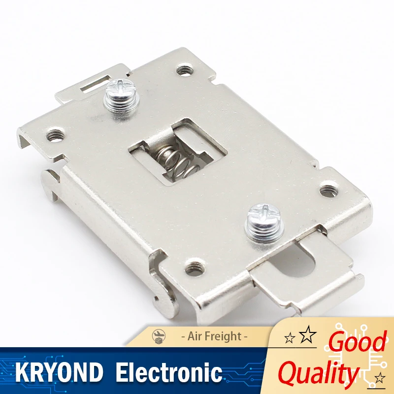 1PCS Single Phase SSR 35mm DIN Rail Fixed Solid State Relay Clip Clamp with 2 Mounting Screws