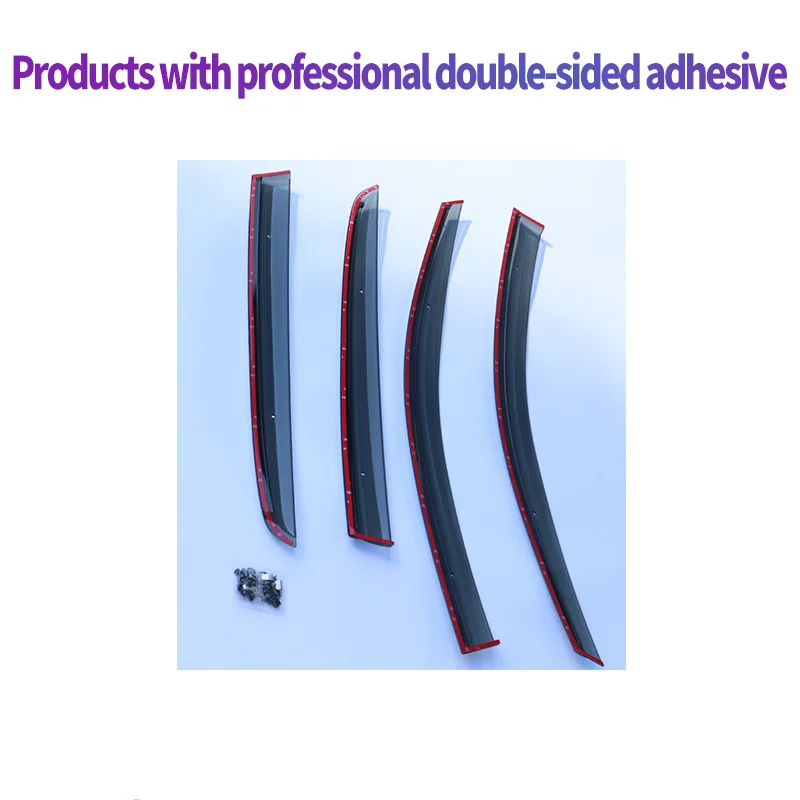 4pcs PC Side Window Deflector For VW MK7 Golf7 R GTI 2014 2015 2016 2017 2018 2019 Window Visor Sun Rain Guard Deflector