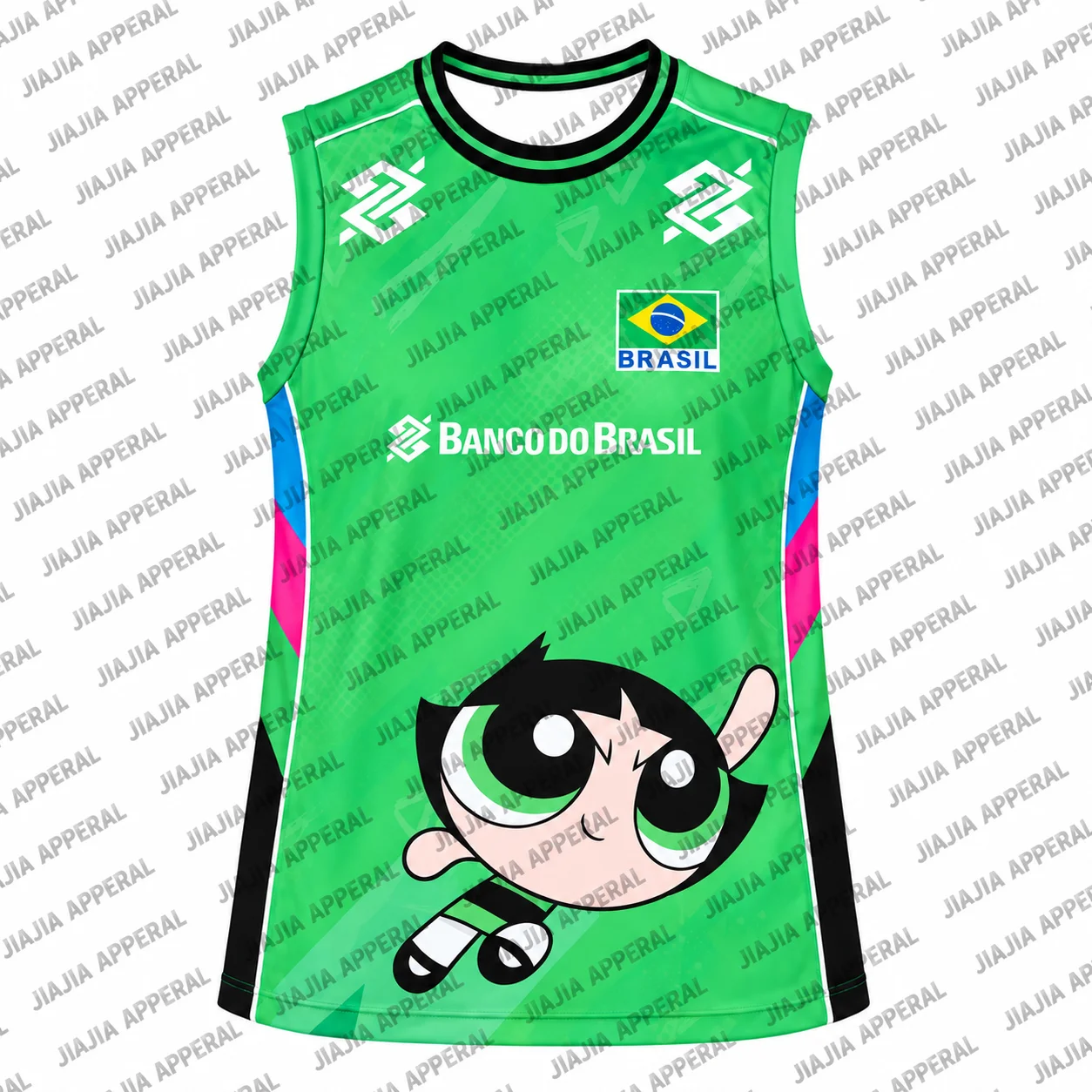 2026 The Powerpuff Girls Neues Beachvolleyball-Trikot für Herren und Damen, ärmelloses Sport-Top, Unisex, brasilianischer Stil, für Fans und Liebhaber – Detail 4