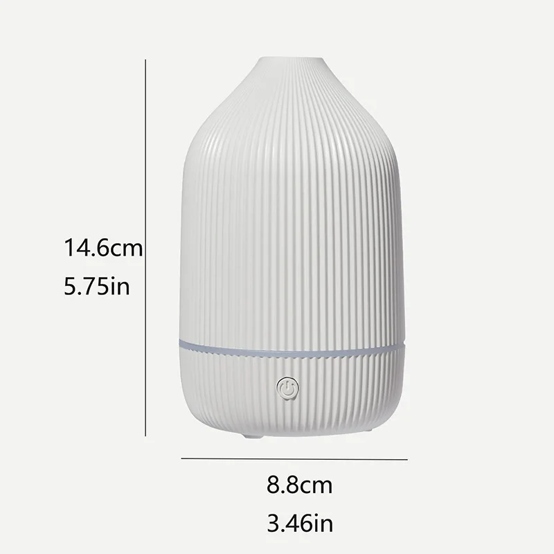 Home Bedroom Aroma Diffuser Dual-use Essential Oil Humidifier Quiet Soft Light Ornament