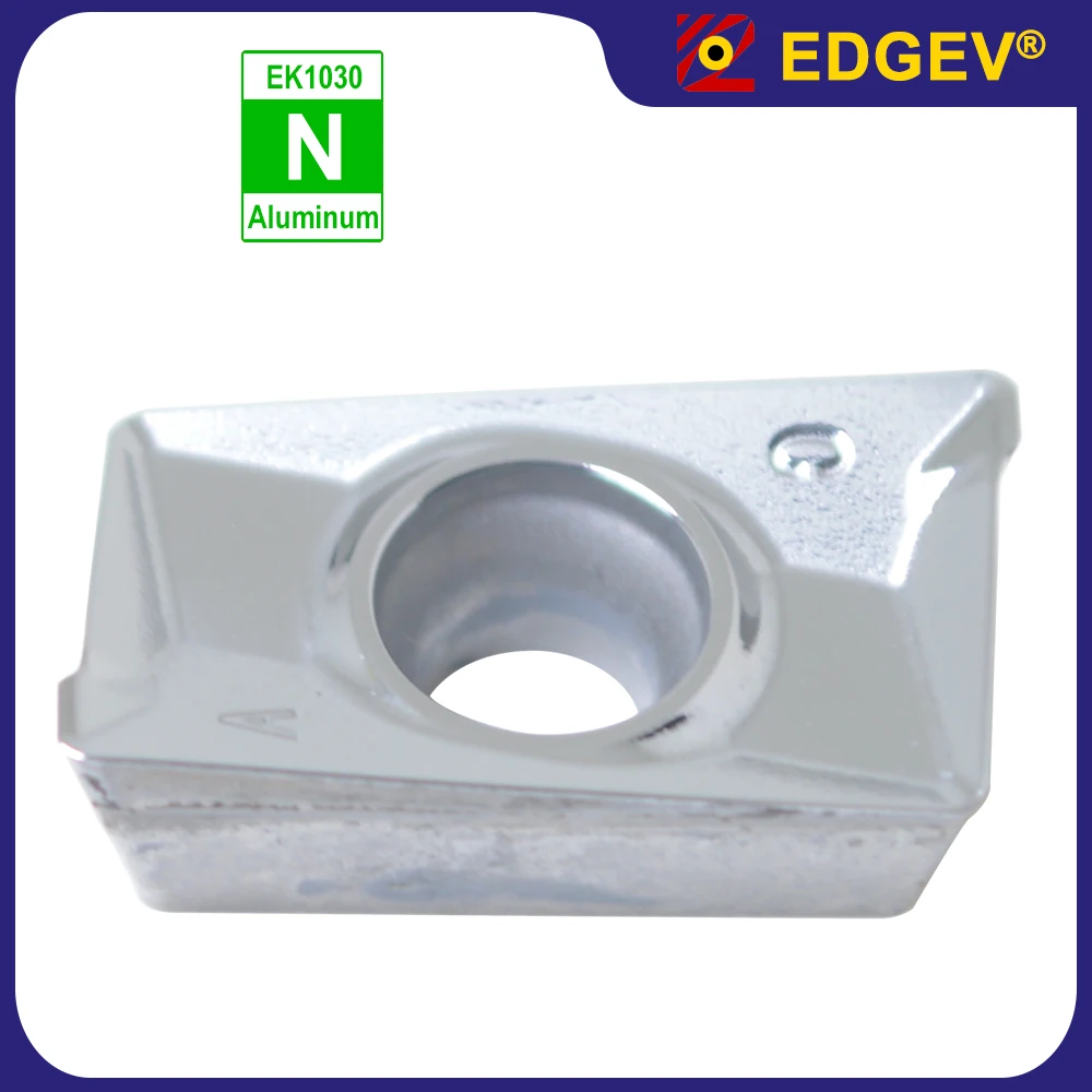 

EDGEV 100% Genuine Milling Blade,APKT160408 AC EK1030 Inserts,CNC Lathe APKT Cutter,Aluminum Alloy,Copper Processing