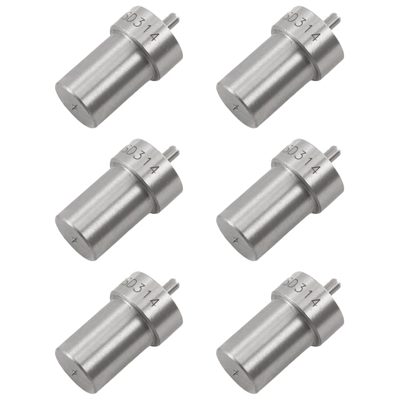 6 PCS DN0SD314 New Diesel Fuel Injector Nozzle Silver Injector Accessories For Mercedes 250 300 350 TD W202 W124 W140 W463