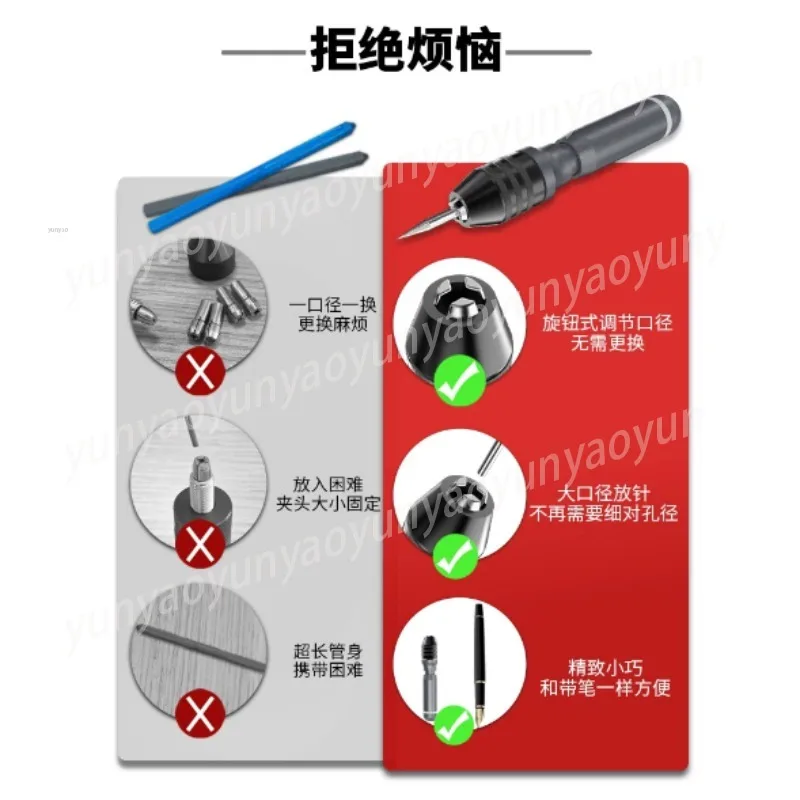 Lightweight Handheld Tungsten Sharpen Clamp Short Electrode Precise Grind Auxiliary Welding Fixture