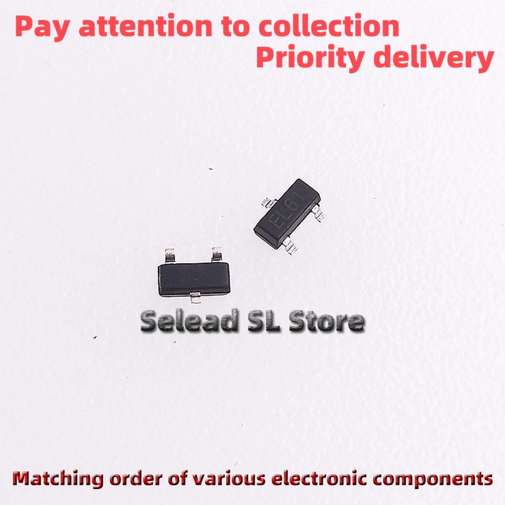 Free shipping New Original 50pieces/pack ESDA6V1L Silkscreen :EL61 SOT-23 New ESD/TVS electrostatic protection diode