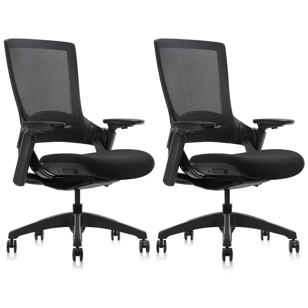 

Mesk Ergonomic Office Chair with Adjustable Depth Seat Height 3D Arm Rest and Lumbar Support, Swivel Executive Computer Task Ch