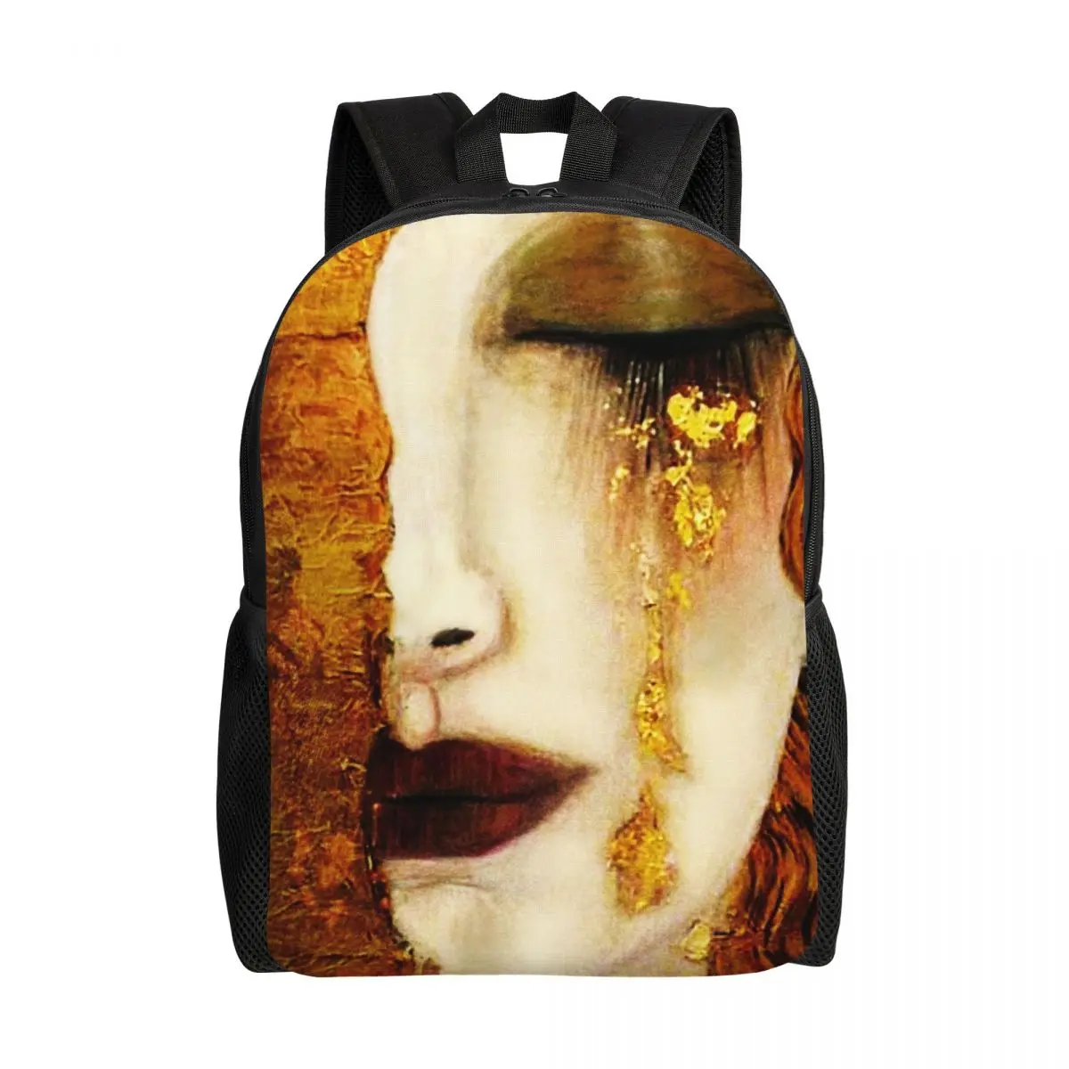 Gustav Klimt Golden Tears Travel Backpack Women Men School Computer Bookbag Symbolism Art College Student Daypack Bags