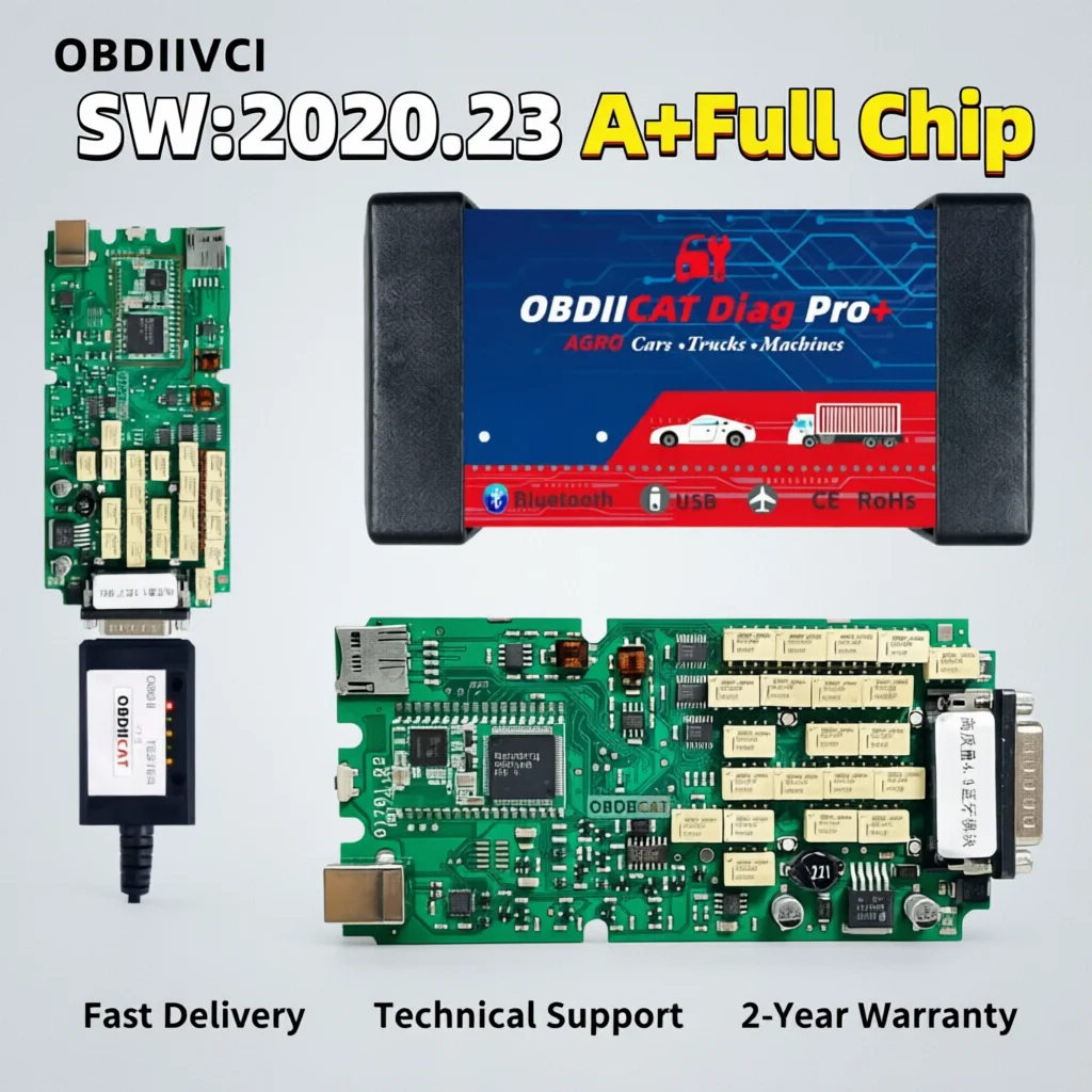 OBDIIVCI HOT A+++ Single High Quality  Board VCI Multidiag OBD2 Bluetooth Scanner TCS PRO OBD2 Diagnostic-Tool For Car Tools