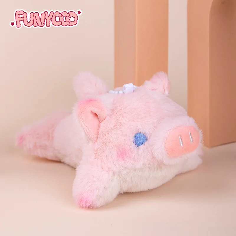 1 Pcs New Cute Shark Pig Plush Doll Pink Piggy Pendant Modelo Criativo Keychain Plush Soft Doll Casal Aniversário Presente de Natal