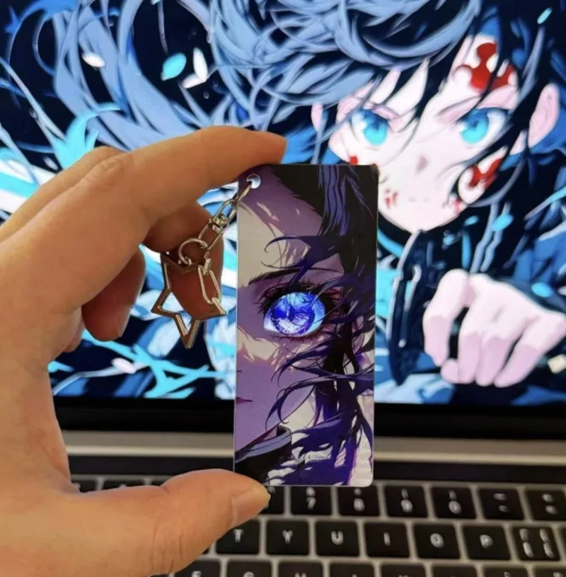 Demon Slayer: Blade Eyes Blade Glowing Acryl Schlüsselanhänger Love Pillar Transparenter Kartenanhänger Anime Peripherie Ornament Geschenk