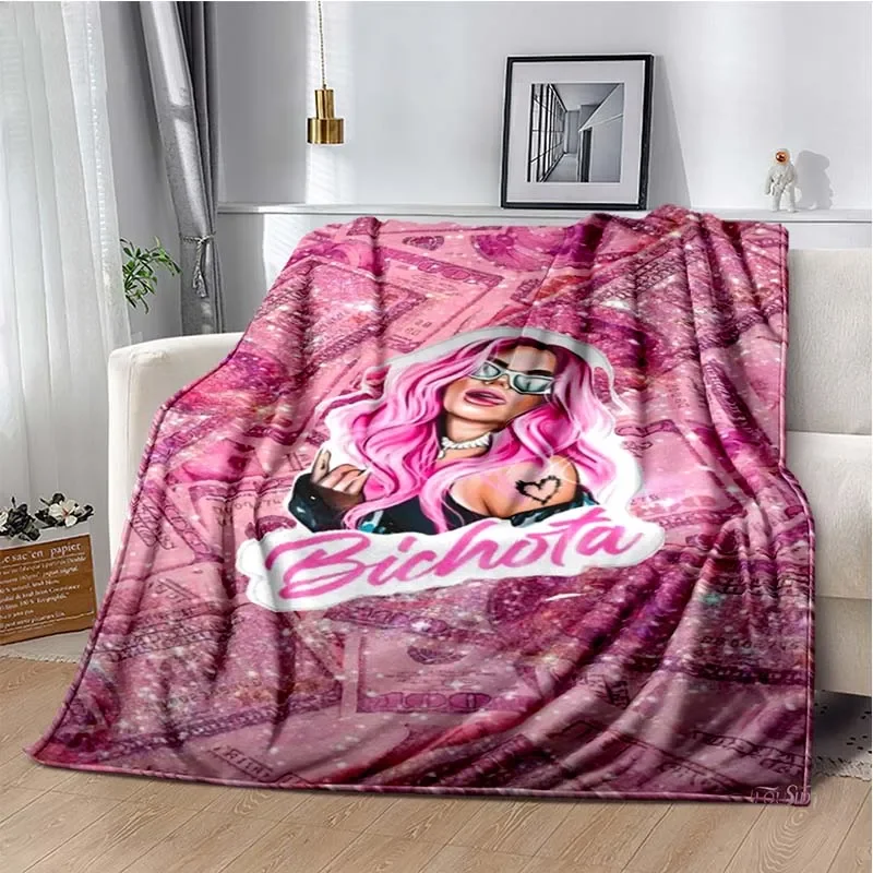 K-Karol G Miss Singer Super Soft Throws Blanket,Warm Cozy Blanket for Bed,Couch,Sofa,Bedroom,Living Room,Travel,Camping,Hiking