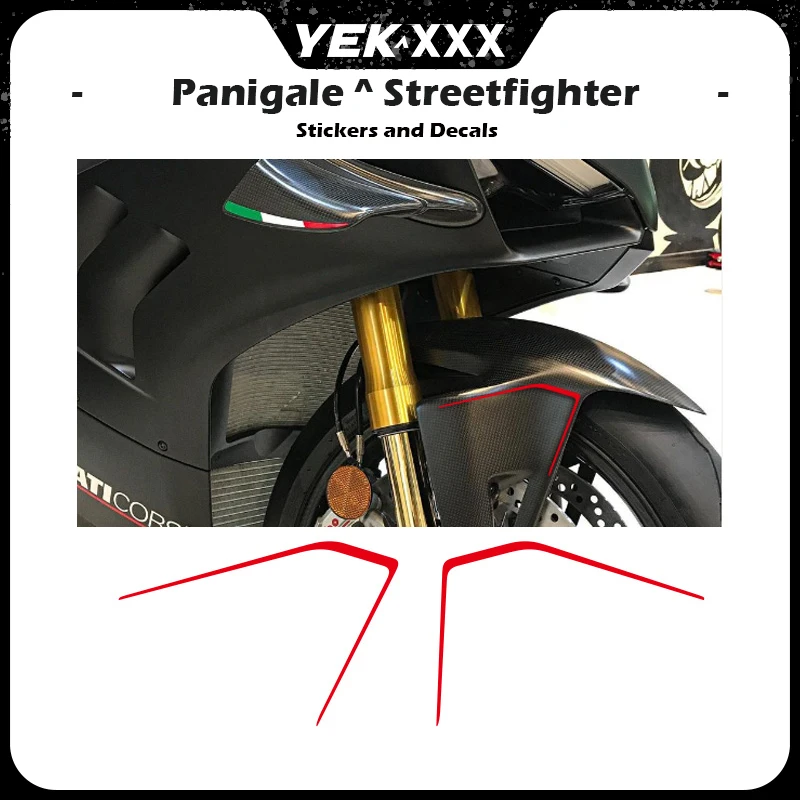 

Shell Fender Sticker Decals Custom Colors Front Fender Sticker For DUCATI Panigale V4 V2 V4S V4R V4SP Streetfighter V4 V4S SP