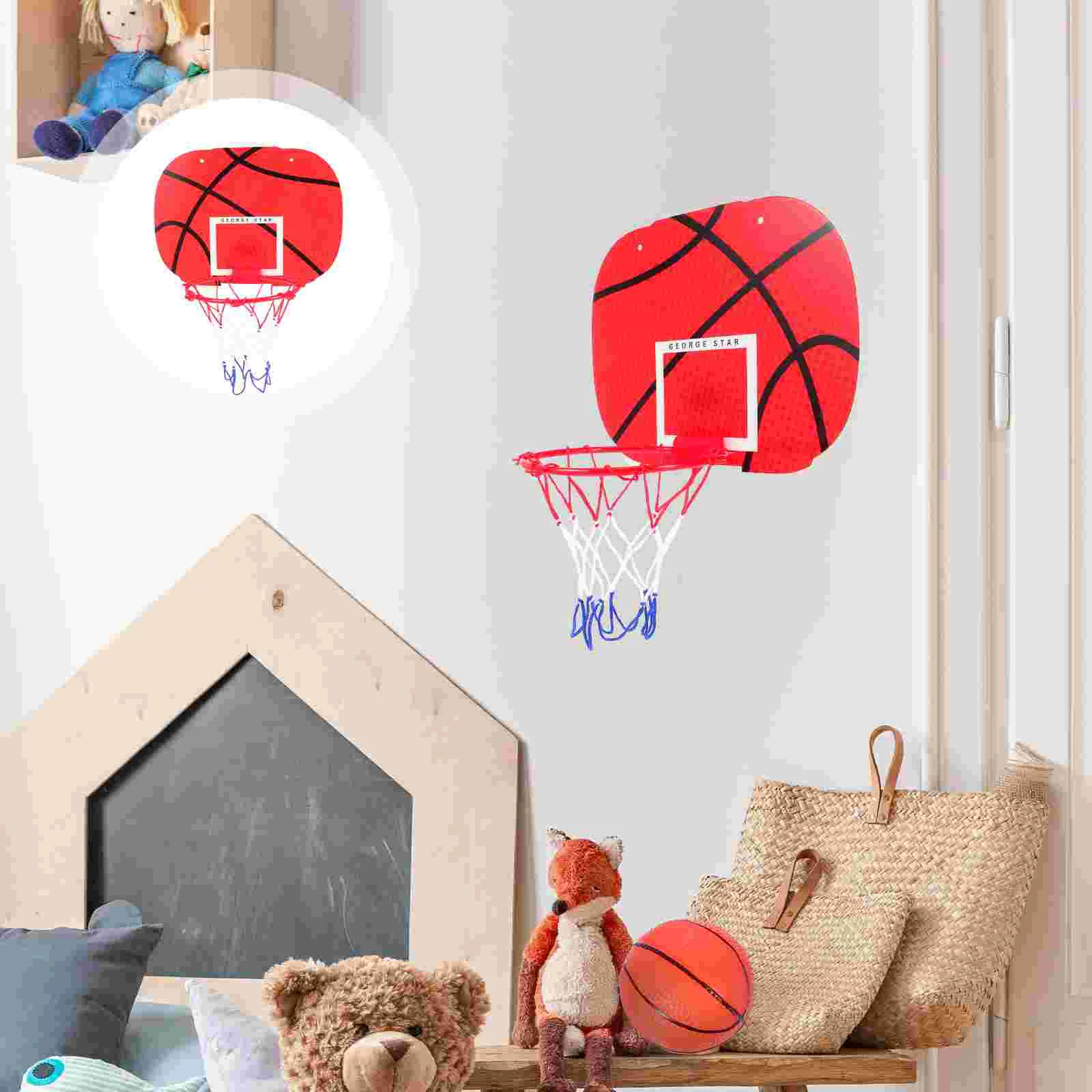 Wall Mounted Basketball Hoop Distraction Toy for Kids Training Toys Take Bath Air Pump Game Abs Creative Hanging