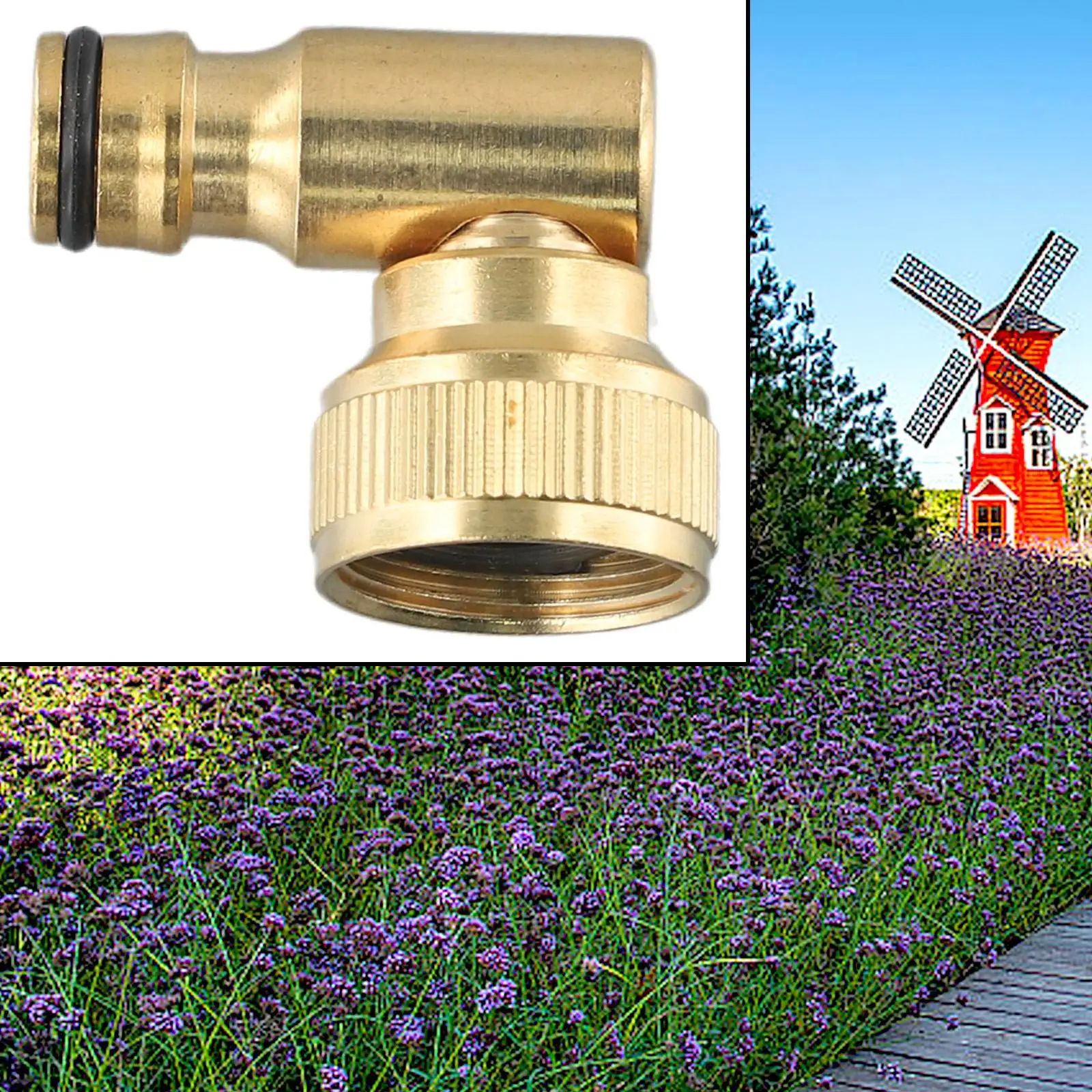 Hose Reel Swivel Elbow Quick Connector For Hoselock Plug 3/4in Threaded Tap Connector Female 90degree Garden Watering Connectors