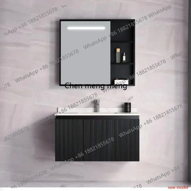 N138New black, bathroom cabinet waterproof wash integrated ceramic toilet combination