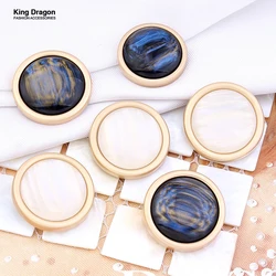 New Arrival Metal Gold Cat Eye Suit Buttons For Clothes 6PCS 15MM-28MM Needlework Sewing High Quality