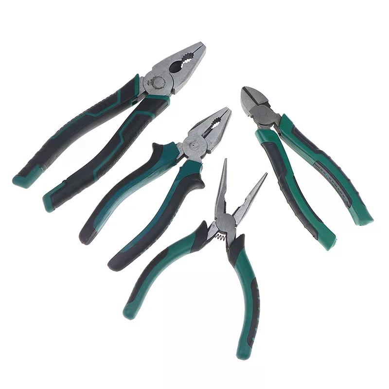 

6/8 Inch Steel Wire Pliers Multifunctional Pointed Nose Pliers Diagonal Pliers Crimper Cutter DIY Multi-tool Hand Tools