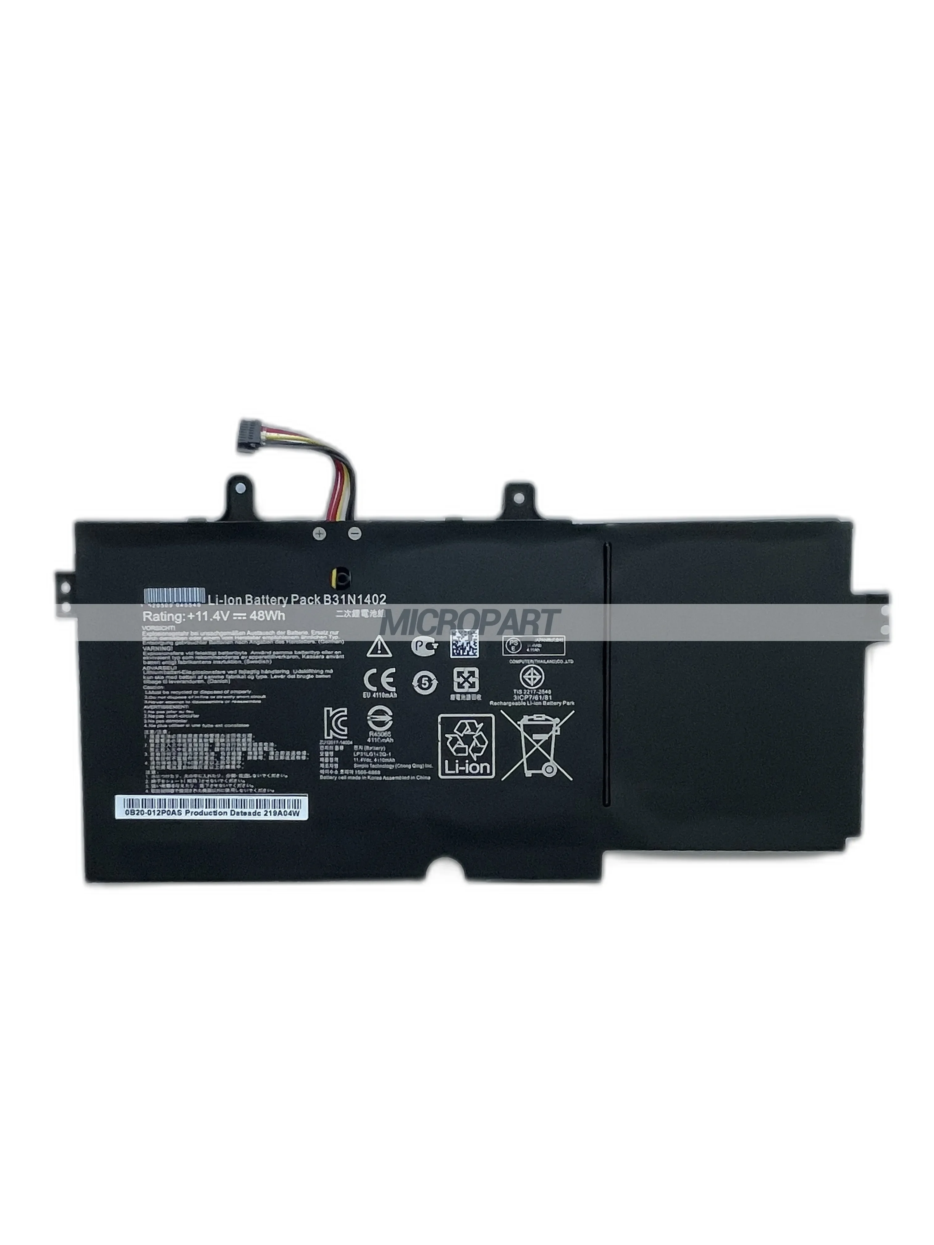 Li-ion b31n1402 Batterie wechsel für asus n591lb q551ln Laptops lange Akkulaufzeit 11,4 v 48wh