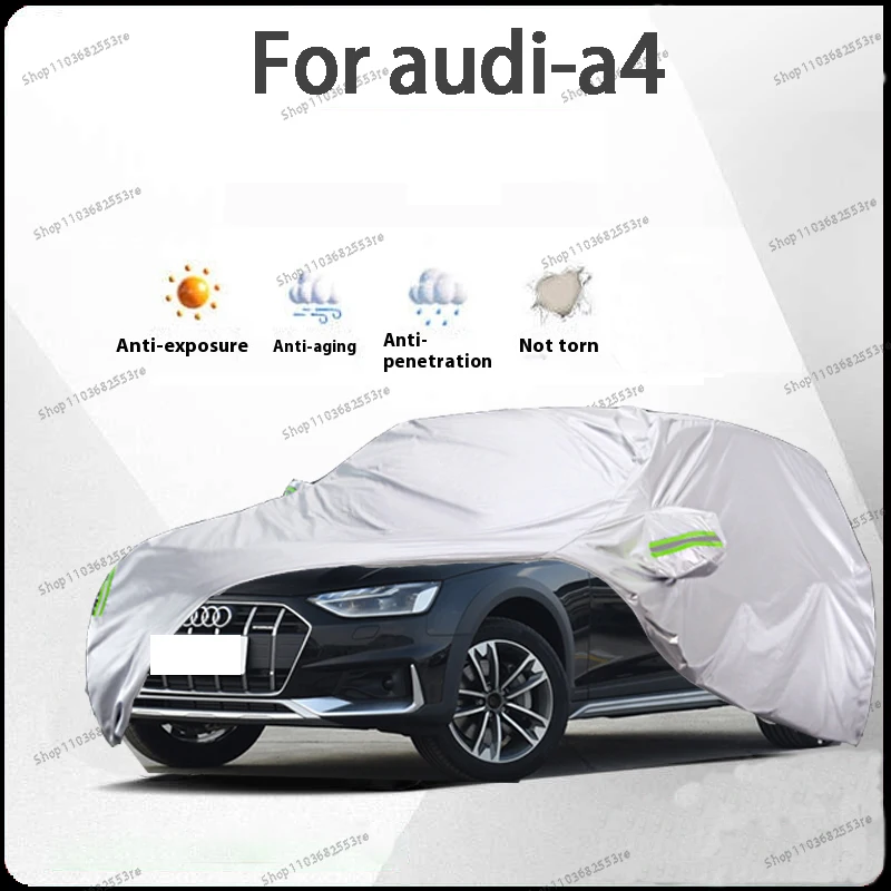 

For Audi A4 Fit Car Cover - Waterproof, Dustproof, Sunshade (UV), Snowproof | Silve Full Cover with All-Day Protection