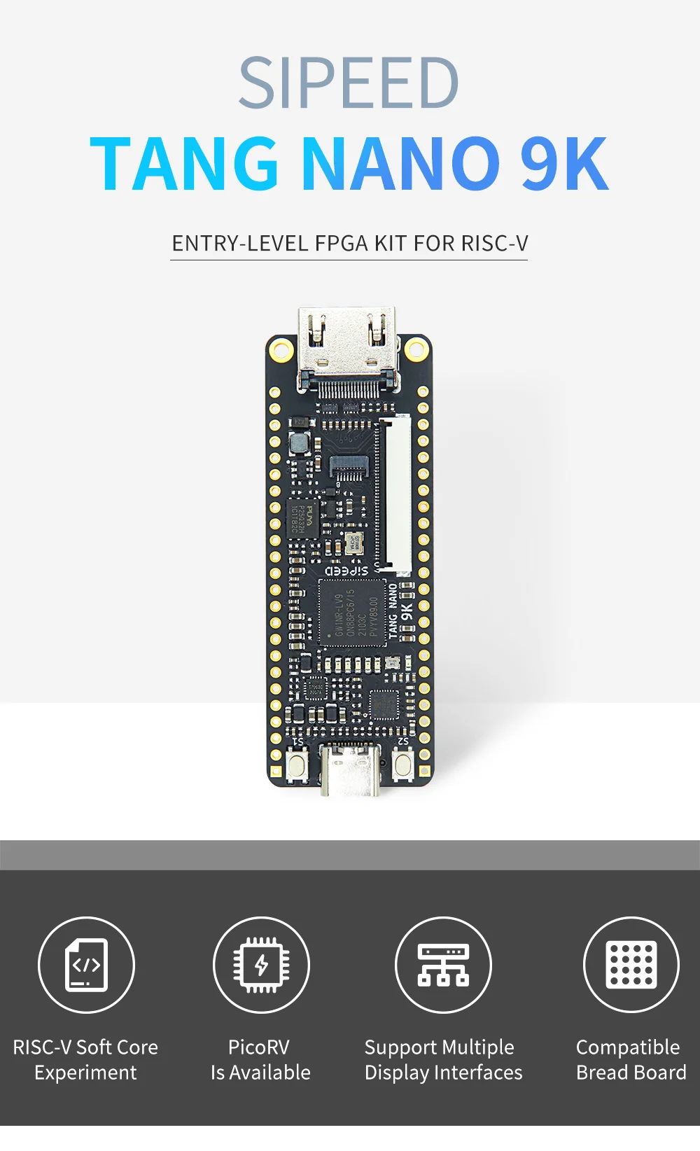 Tang Nano 9K FPGA Entwicklungsboard – GW1NR-9 Mit Produktbild-Vorschau 3