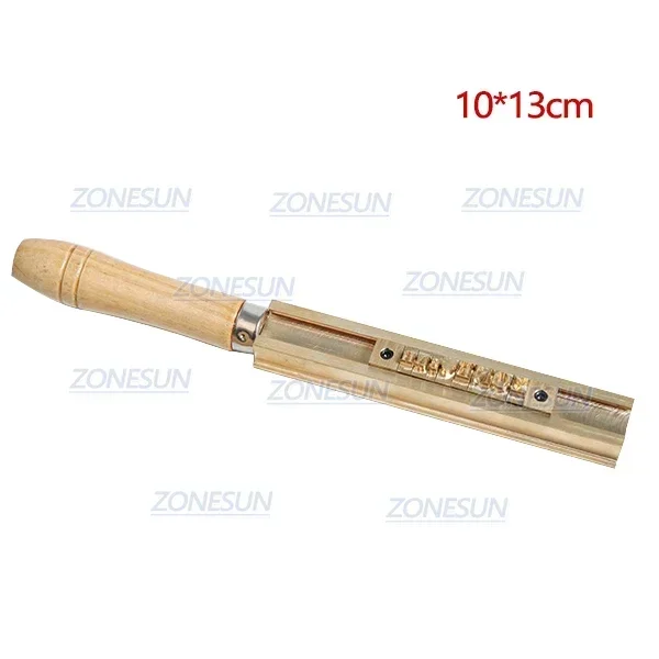 ZONESUN Foliedruk Letter Beweegbare Messing Mal Aangepast Logo Alfabet Symbool Druk Stempel Verlangen Gereedschap Branding Ijzer Leer
