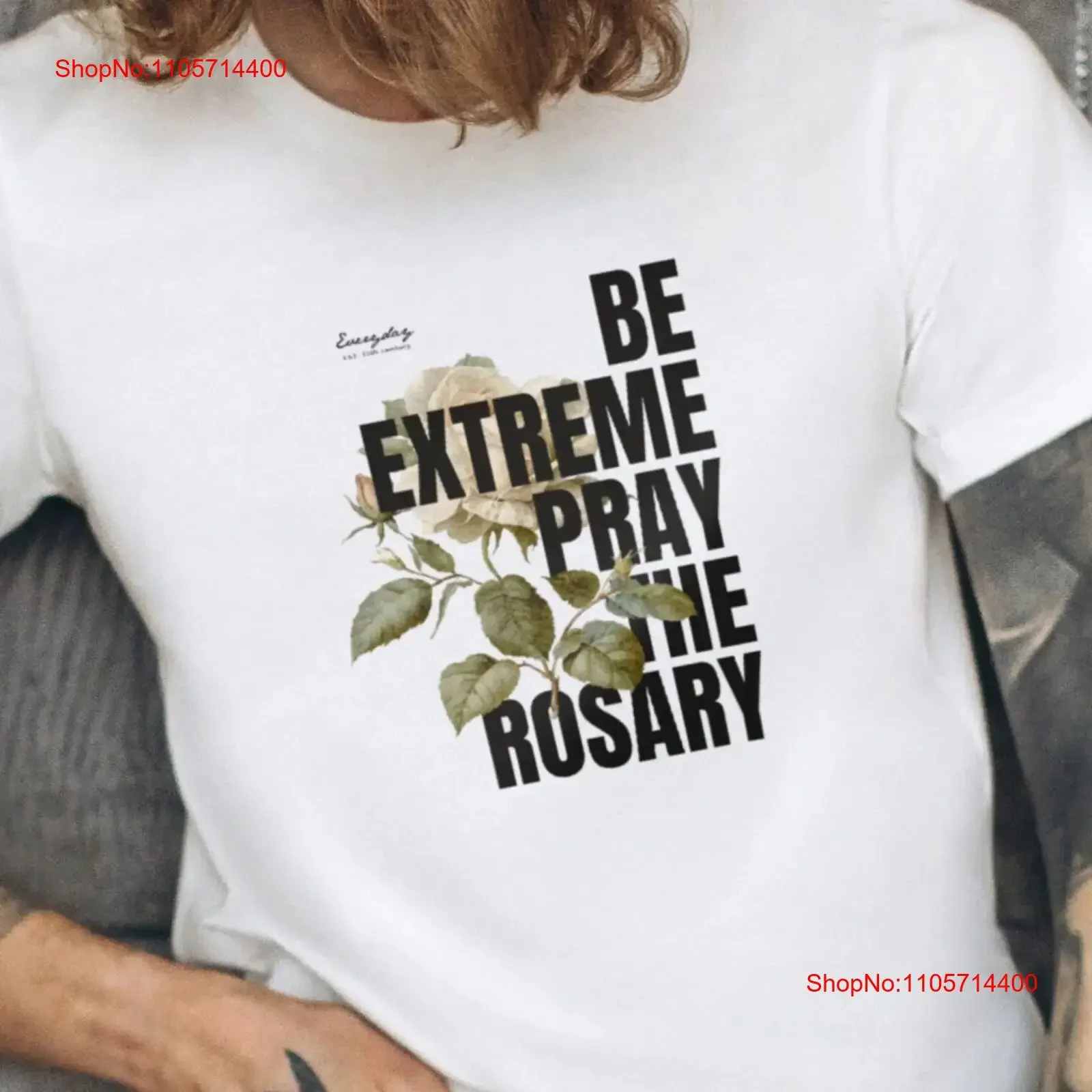 Be Extreme Pray The Rosary T shirt Catholic Faith Based Apparel Trendy Christian 100 Cotton vintage Washed designer clothes