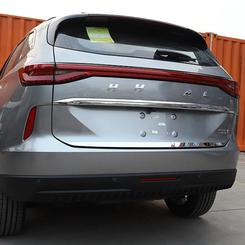 For Haval H6 3rd Gen 2021 2022 Stainless steel Car trunk tailgate rear bumper trim protective strip exterior accessories