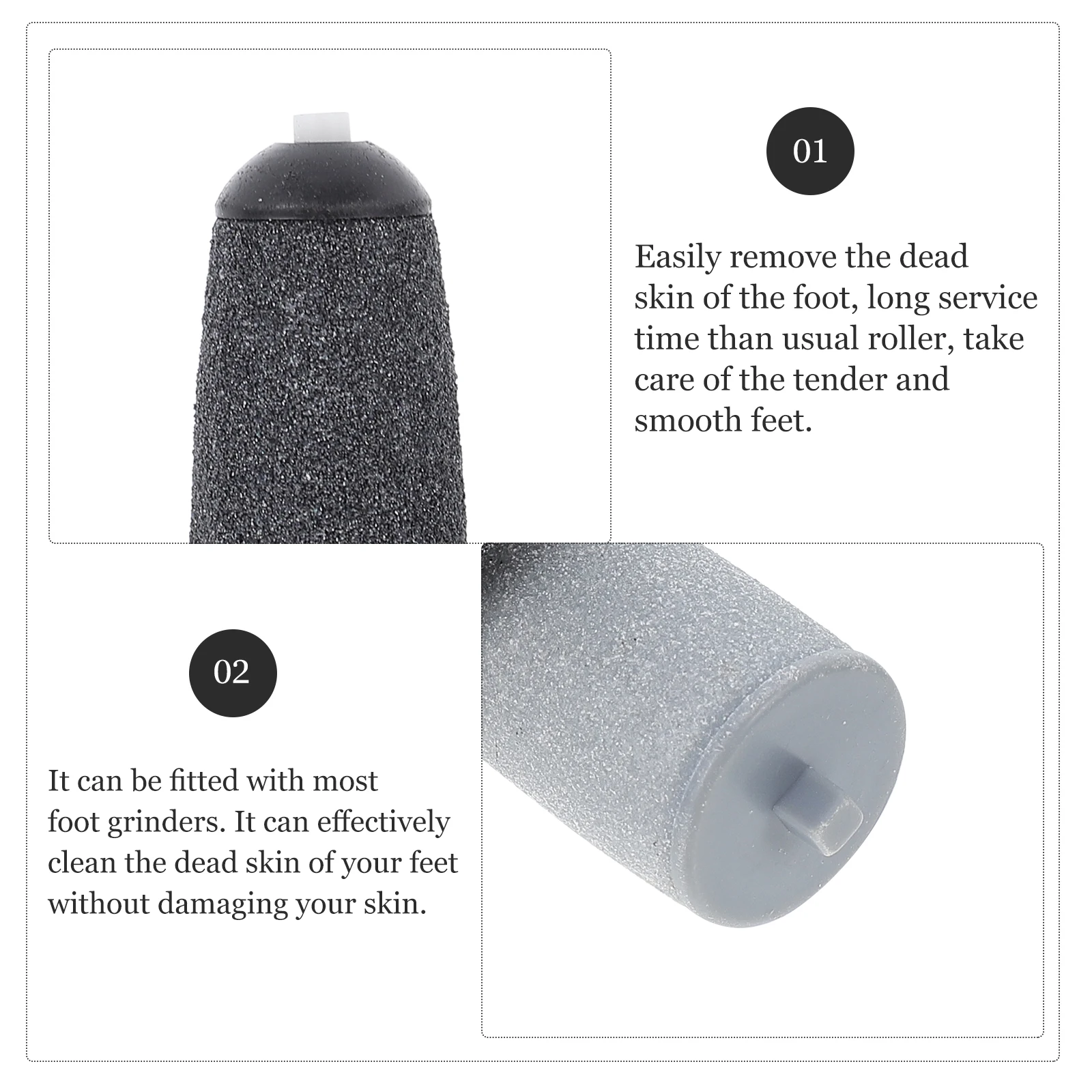 

8 Pcs Pedicure Tools Foot Grinder Accessories Electric File Dead Skin Scrubber Care Dry Feet Remover Grinding Heads Man