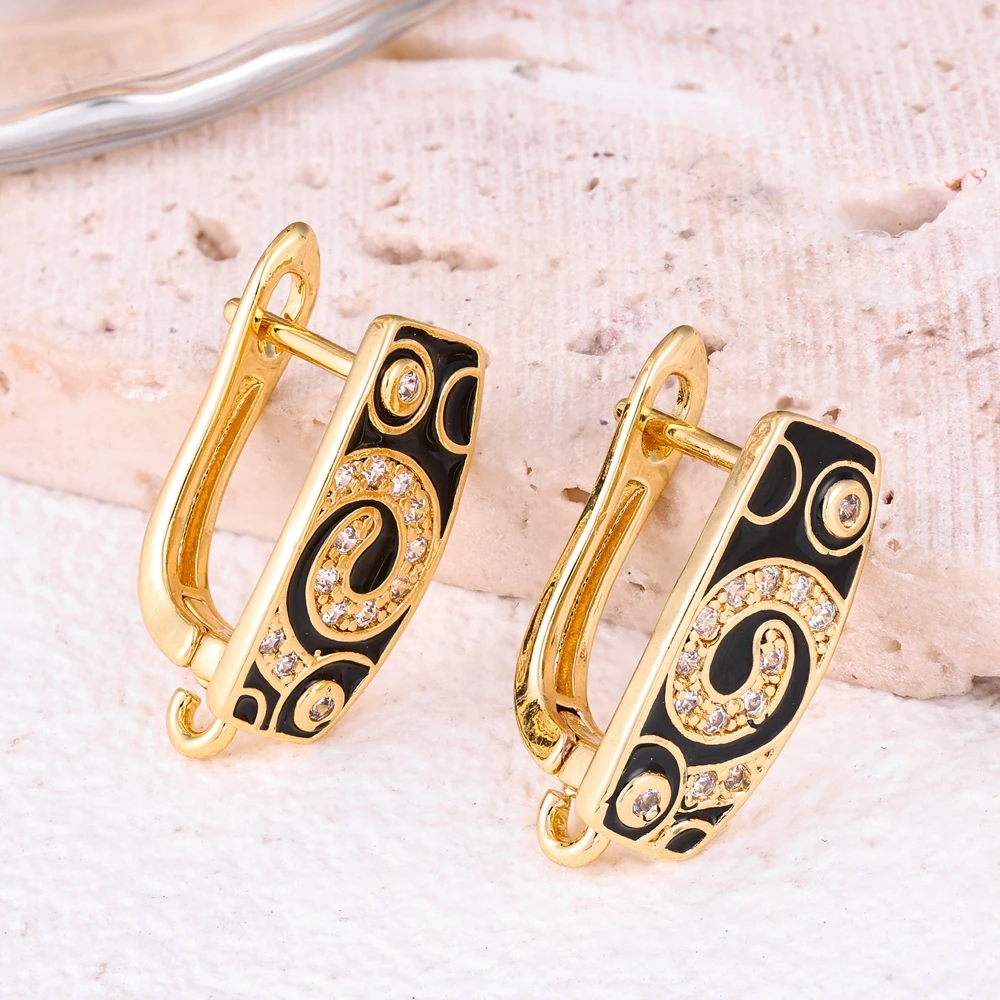 Juya 2, 4 Stück/Set, 18 Karat versilberte, einfache Verbindungselemente, Verschlussösen für Ohrringe, zum Selbermachen von Ohrringen für Damen, geeignet für Edelsteine, Perlen und Kristalle. – Detail 10