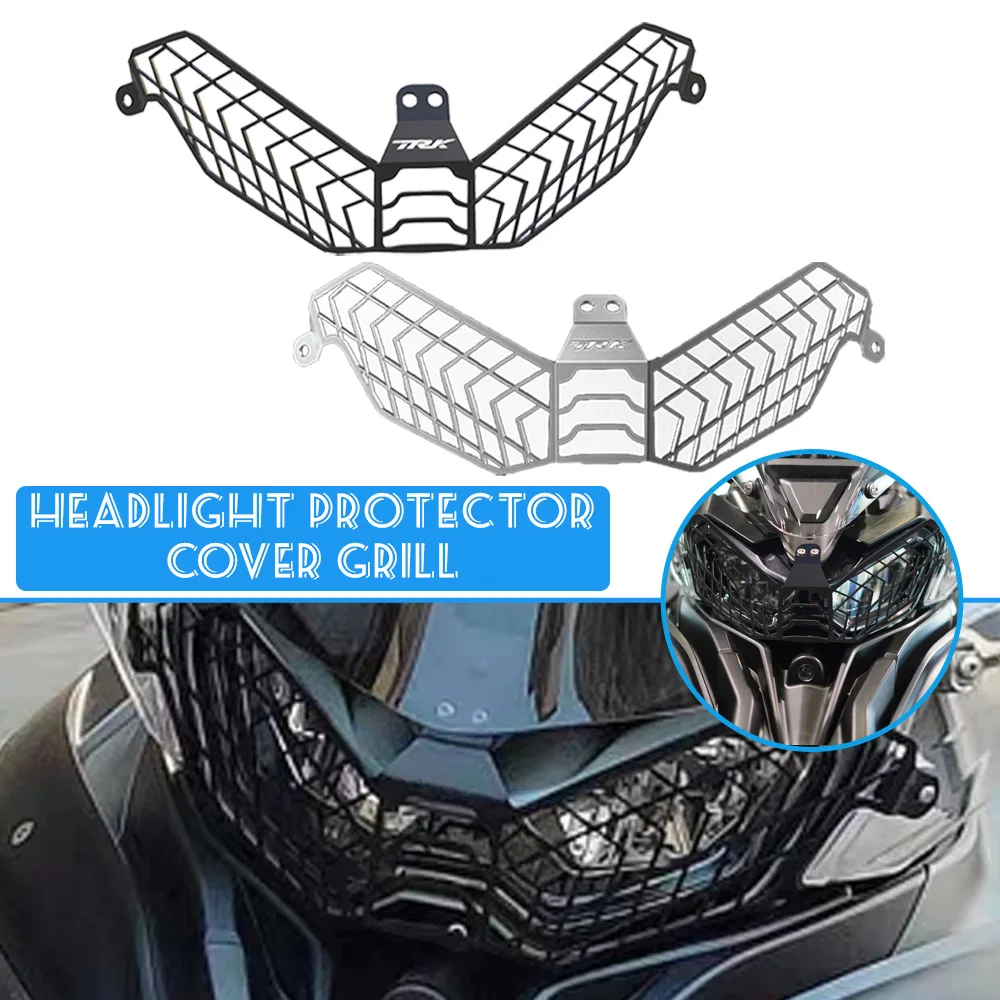 

For BENELLI TRK 702 X TRK702X TRK702 X 2022-2023 TRK702 X Motorcycle Accessories Headlight Grille Guard Cover Grill Protector