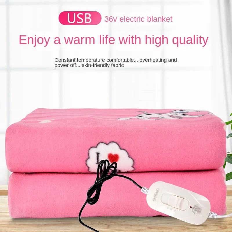 220V New single and double control dormitory household electric blanket, safe and intelligent temperature heating in winter D226