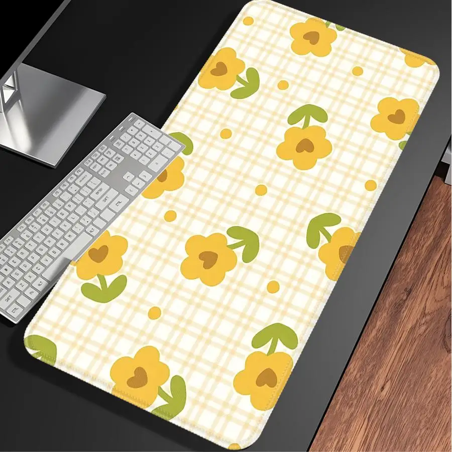 Collage Of Flowers overlock Mouse Pad Keyboard Mouse Pad Computer Laptop Pad office Pad Desk accessories Game Console Pad