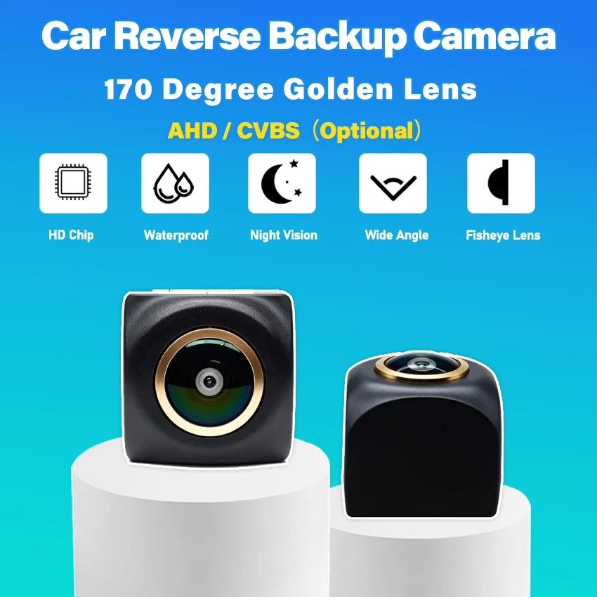 AHD Golden Lens HD Night Vision Backup Rear View Camera For BMW E81 2007~2012 E87 2004~2011 3D 5D Hatchback license plate Camera