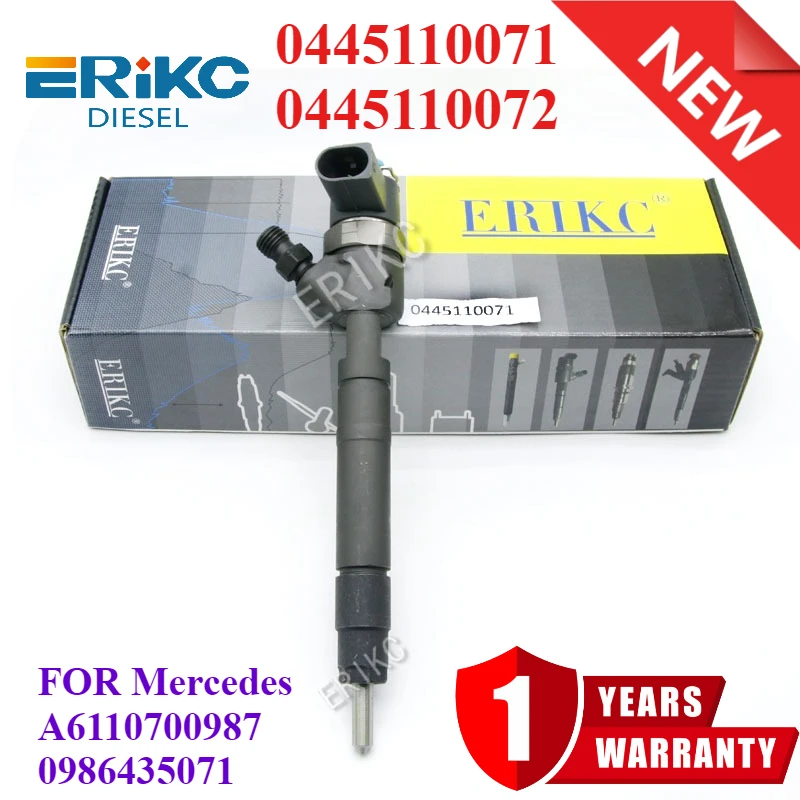 

0445110071 Fuel Diesel Injectons Common Rail 0445110072 Sprayer Nozzle 0 445 110 071 FOR Mercedes MB A6110700987 0986435071