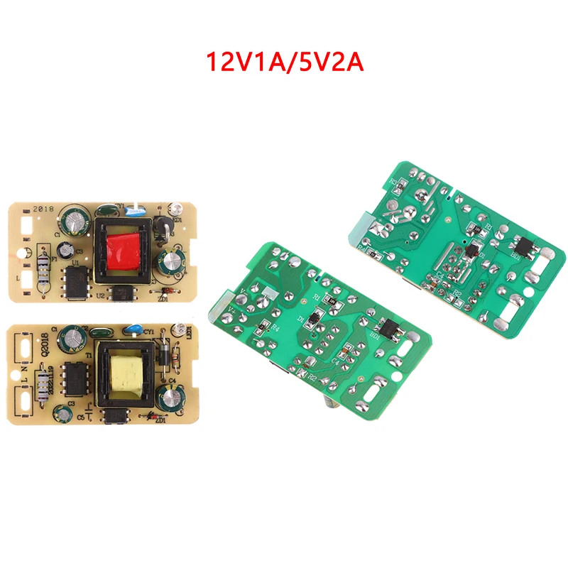 Módulo de alimentación conmutada de 5V, 2A, 12V, 1A, 10/12W, placa de circuito desnuda de alimentación aislada, decodificador de altavoz de 5V, fuente de alimentación de luz LED