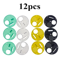 12PCS Hive Entrance Discs Circular Nest Door Attached To NUC Swarm Box Rotate Reducer Exit And Enter Full Wide Opening Vented