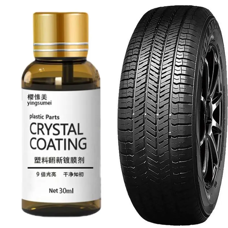 

30ml Car Plastic Restorer Polish For Interior Exterior Trim Long-lasting Cleaner Agent Resists Water Dirt Car Chemicals