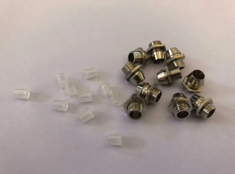 10pcs 3mm 5mm 8mm 10mm LED Emitting Diode Metal Bezel Holder Round Chrome LED Lamp Base with 10pcs Plastic Cover