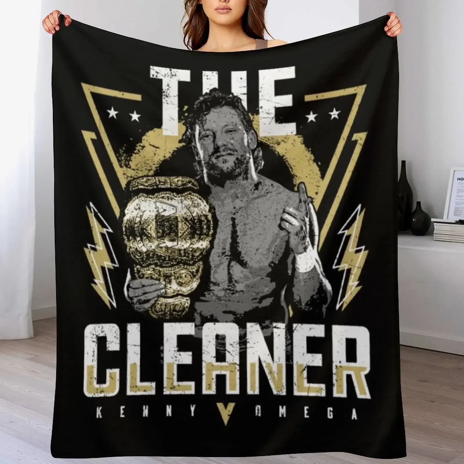 Kenny Omega T-ShirtKenny The Champ Throw Blanket Summer Beddings Polar Blankets