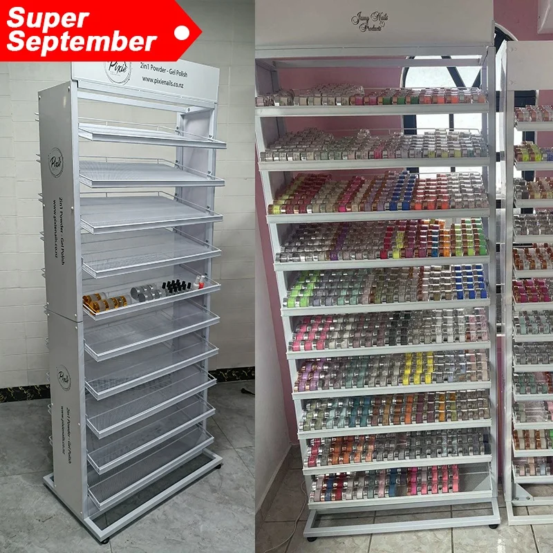 

Super September Nail Polish Rack Wall Mounted,Lipstick Essential Oil Bottle Holder Organizer,Nail Paint Display Stand