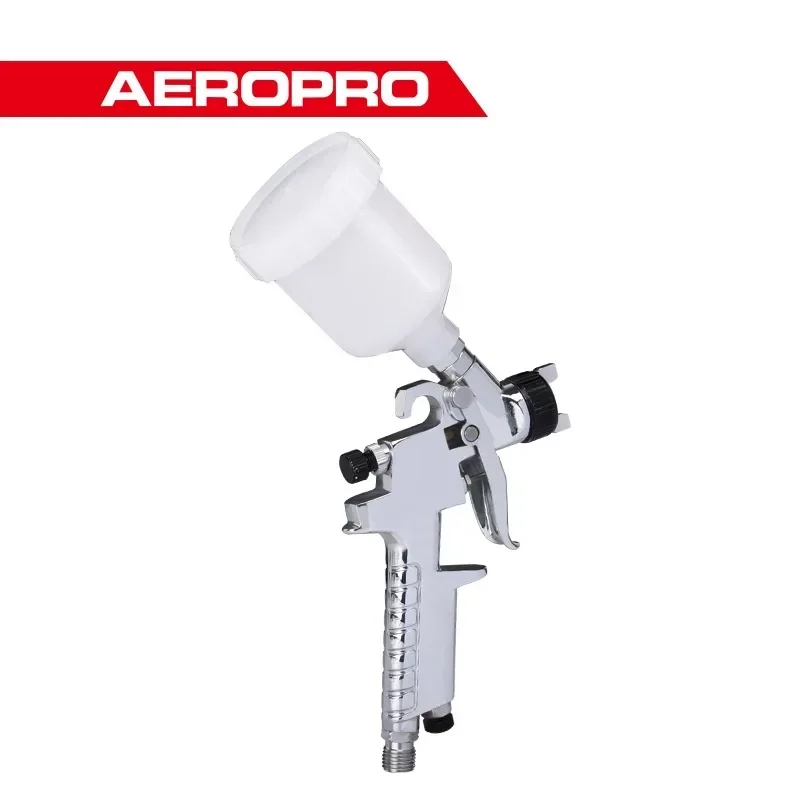 AEROPRO A602 Touch Up Spray Gun HVLP Mini Paint Gun Gravity Airbrush Automotive Spray Paint For Car Painting Decorating