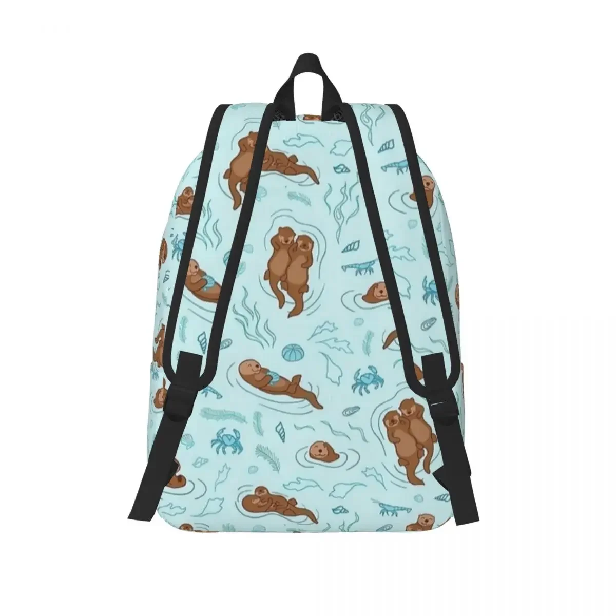 Kawaii Seeotter niedlichen Tiermode Rucksack Sport High School Wandern Reise Tages rucksack für Männer Frauen Laptop Computer Leinwand Tasche