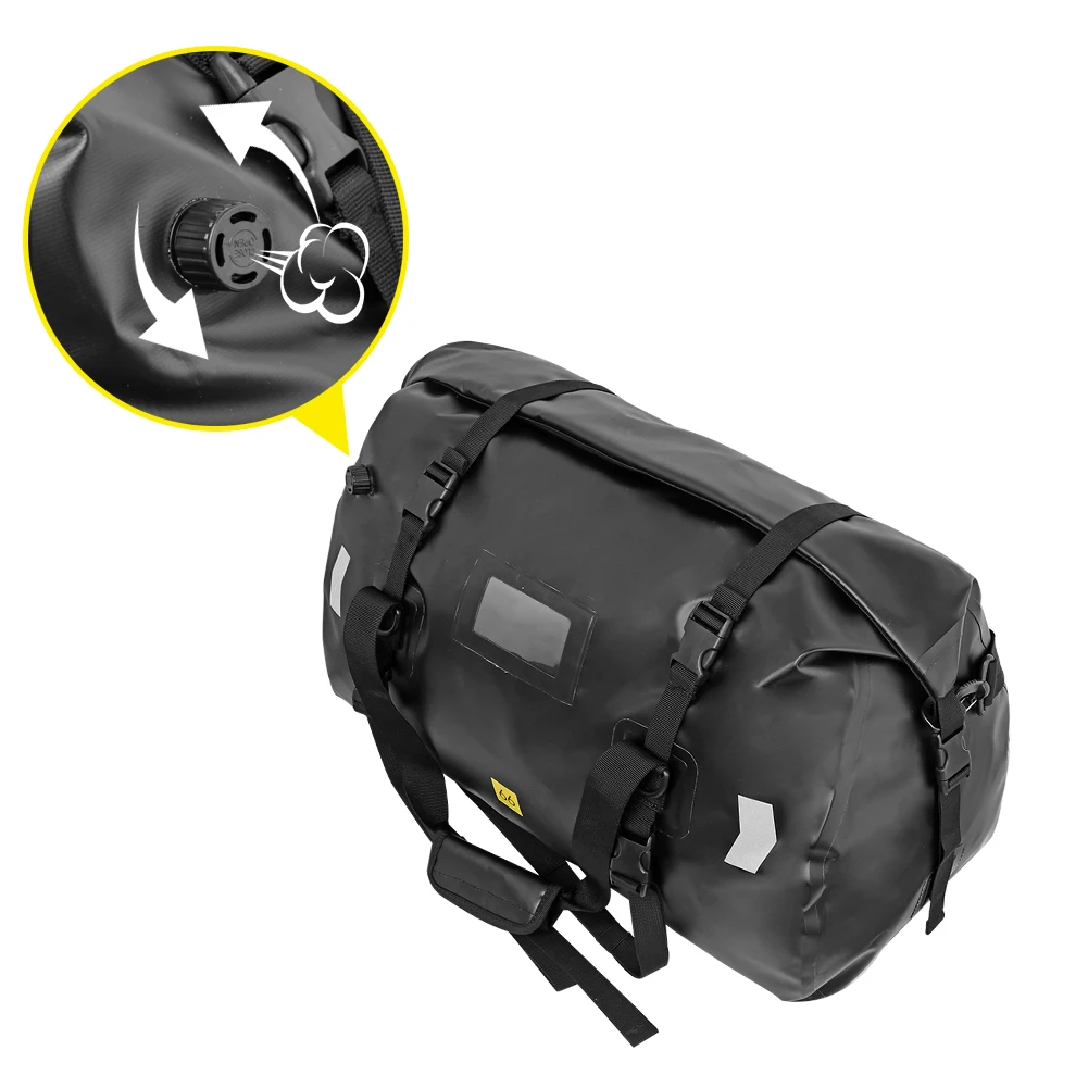 40L 66L Universal Motorcycle Waterproof Tail Bags Back Seat Bags Cycling Camping Travel Bag Motorbike Scooter Sport Luggage Pack