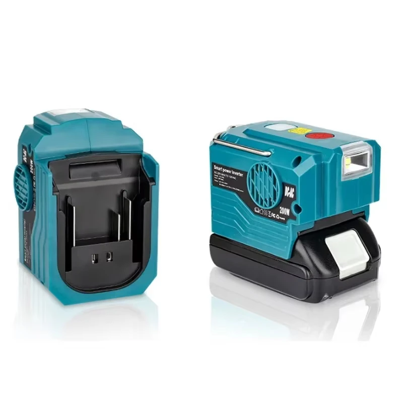 for Makita/Dewalt/Milwaukee/Bosch 200W Power Inverter Generator 18V Battery To 120V/220V AC Output USB and Type-C Adapter New