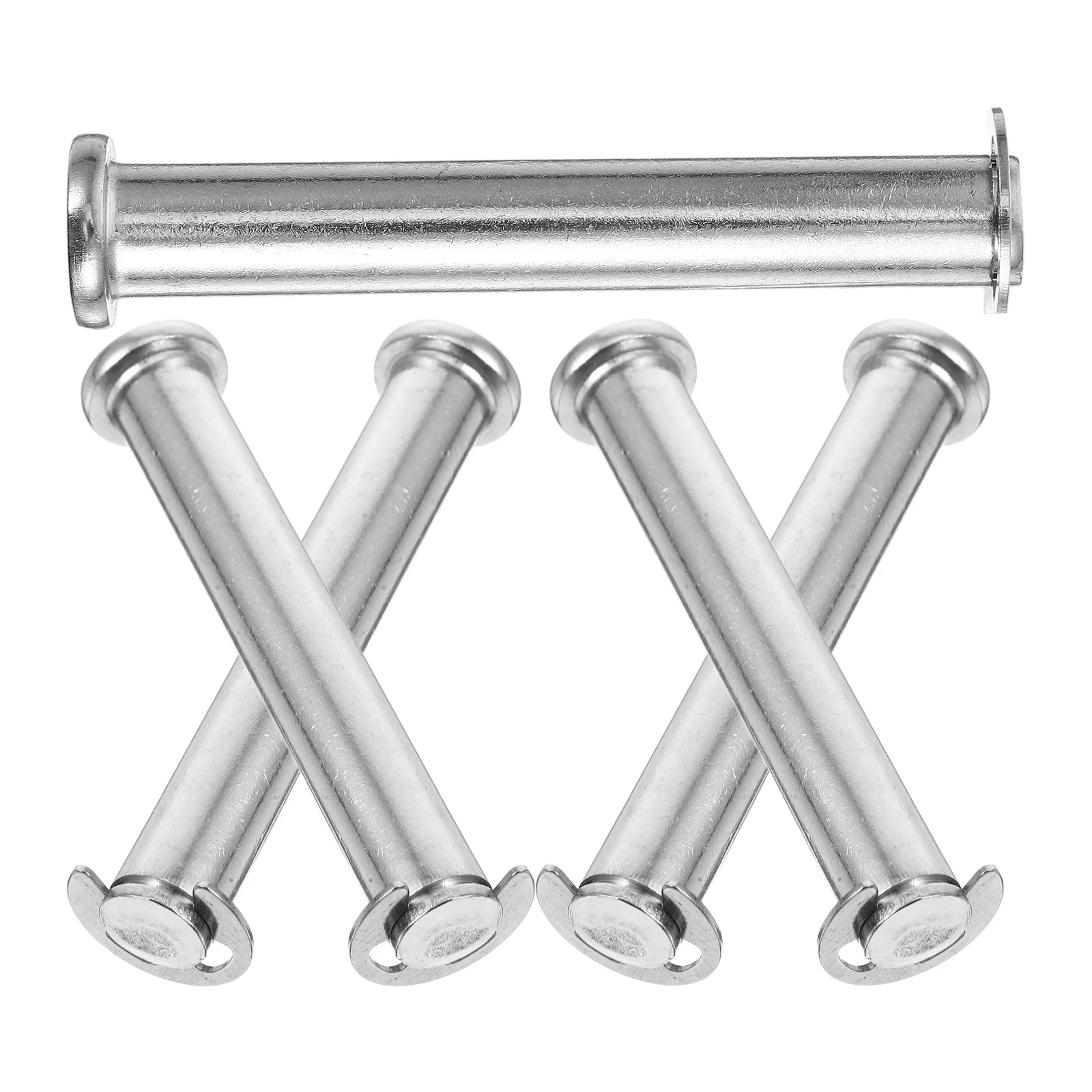 

5Pcs Stainless Steel Pallet Rack Pin Flat Head Groove Positioning Drop Pin Heavy Duty Cylindrical Retaining Rings