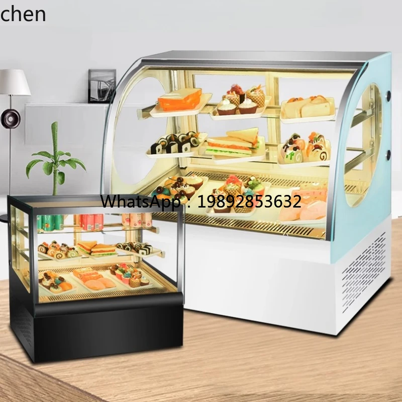 cake cabinet right angle fruit desktop fresh commercial dessert display refrigerator